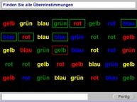 Aufgabenbild Aufmerksamkeit-Interferenz